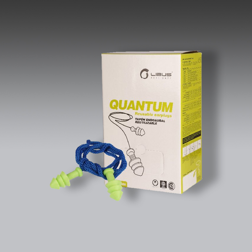 orejeras para la seguridad industrial tapon auditivo quantum dispenser detectable modelo 901609 marca libus